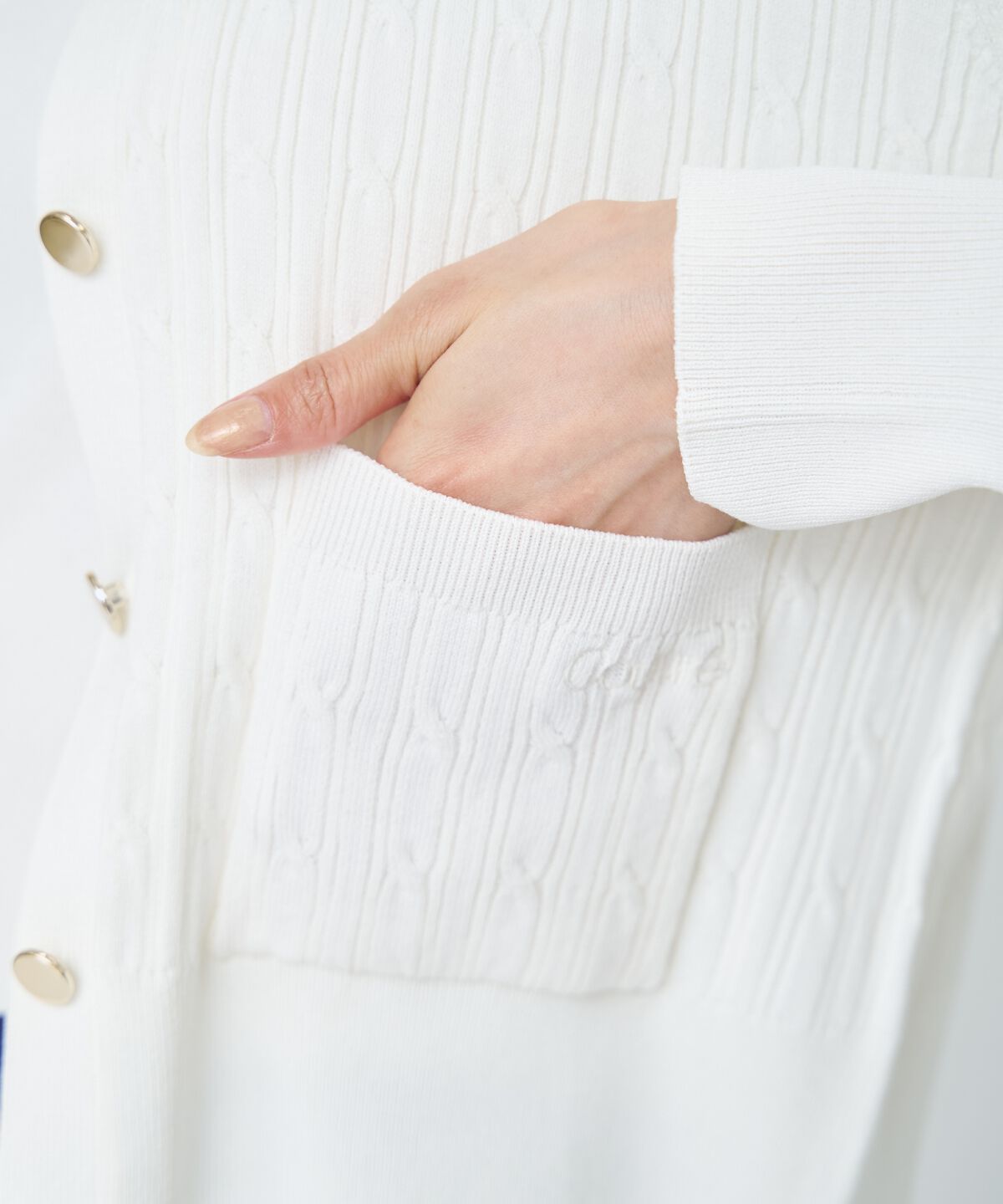 アンドクチュール「ケーブル編みカーディガンアンサンブル」|カーディガン|