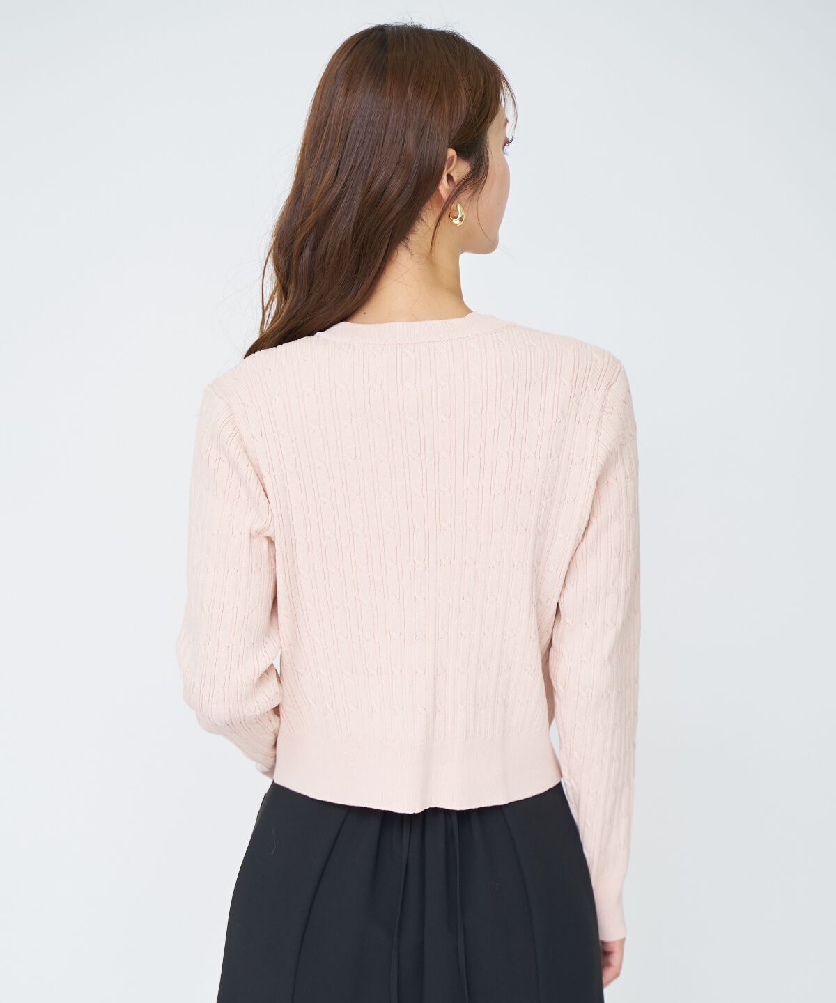 アンドクチュール「ケーブル編みカーディガンアンサンブル」|カーディガン|