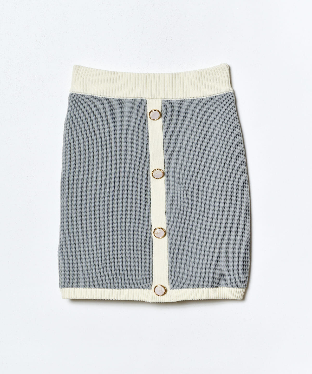 REDYAZEL「配色ニットミニスカート」|タイト|