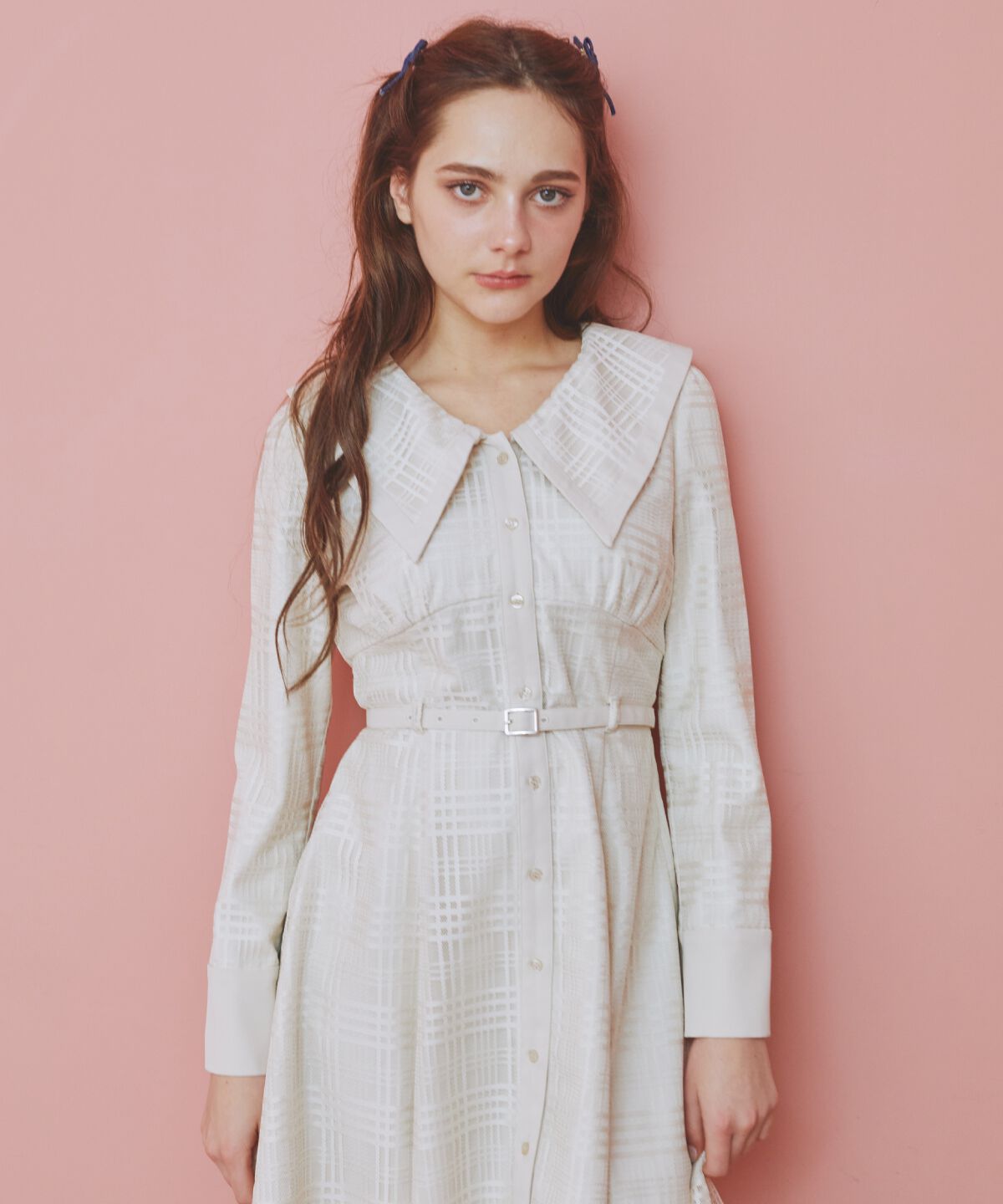 REDYAZEL「ビッグカラーレースミニワンピース」|ワンピース|オフ