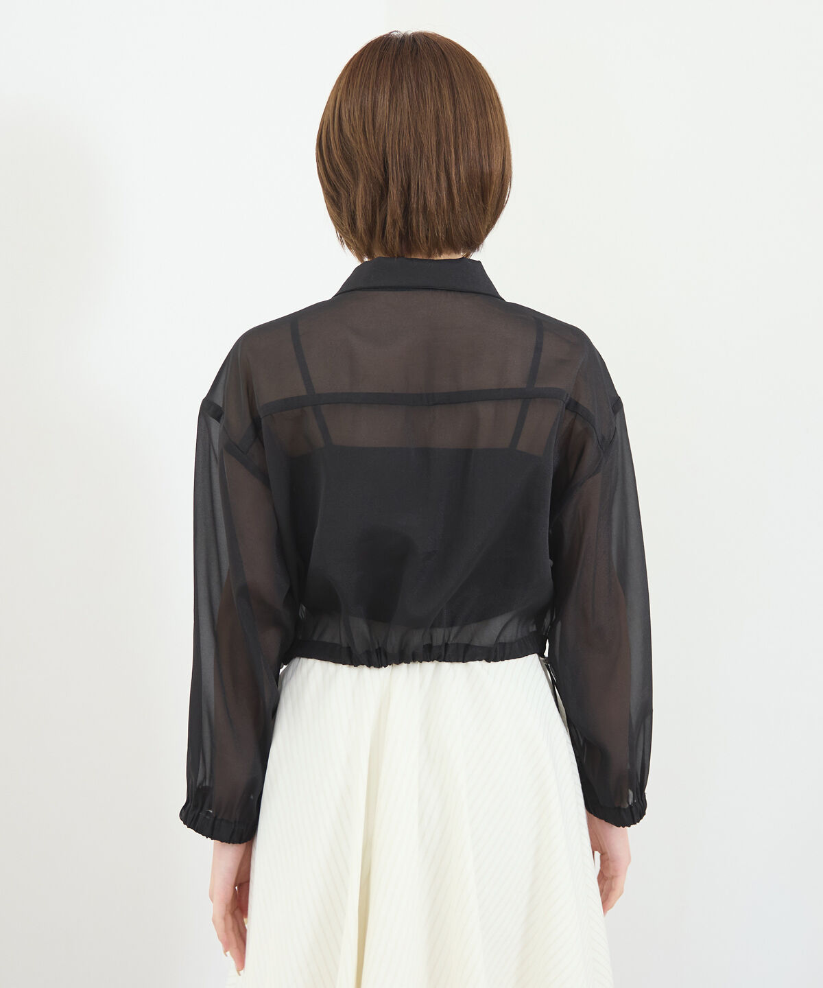 REDYAZEL「フロントポケットシアージャケット」|ノーカラージャケット|