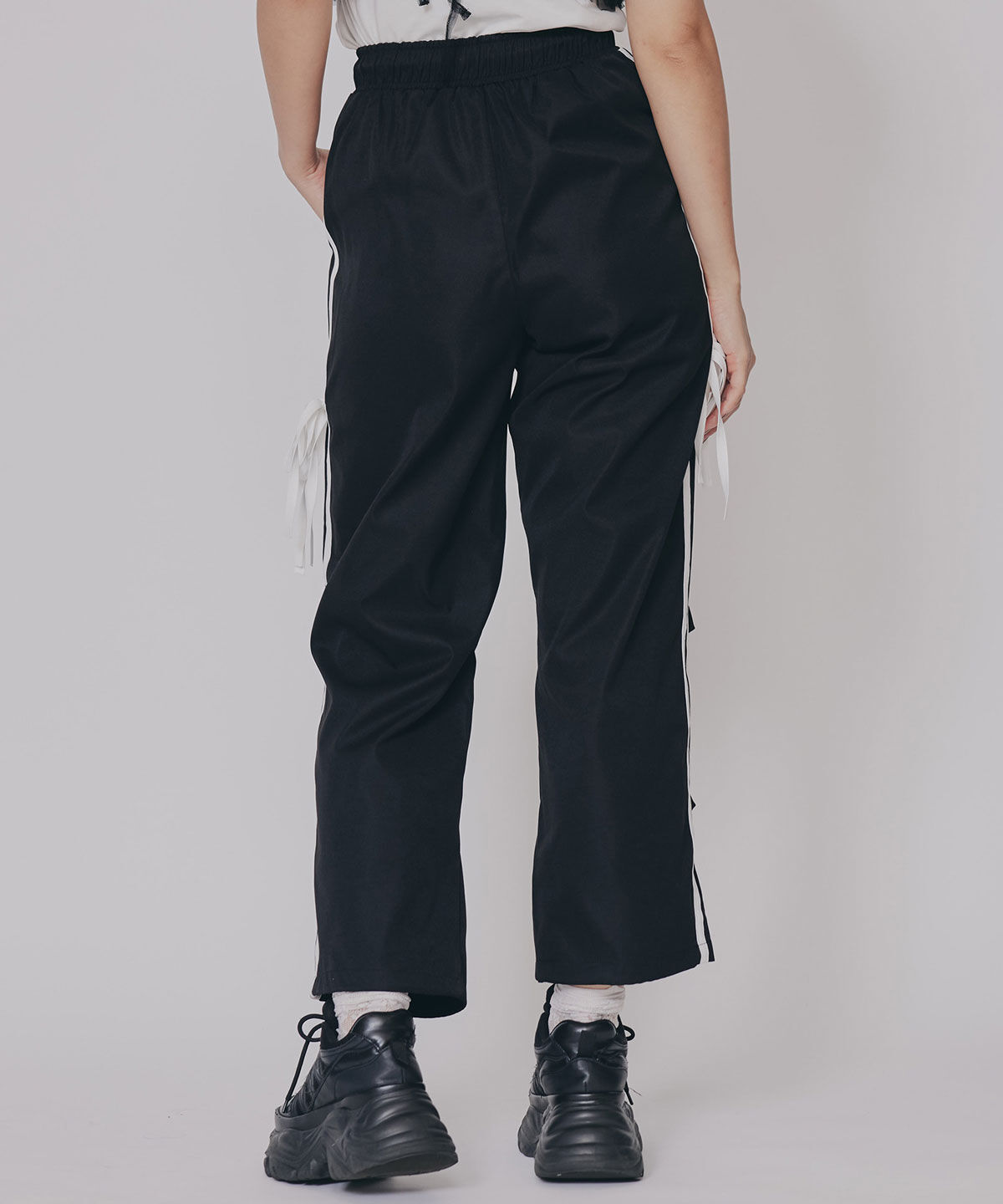 REDYAZEL「サイドリボンラインパラシュートパンツ」|その他|