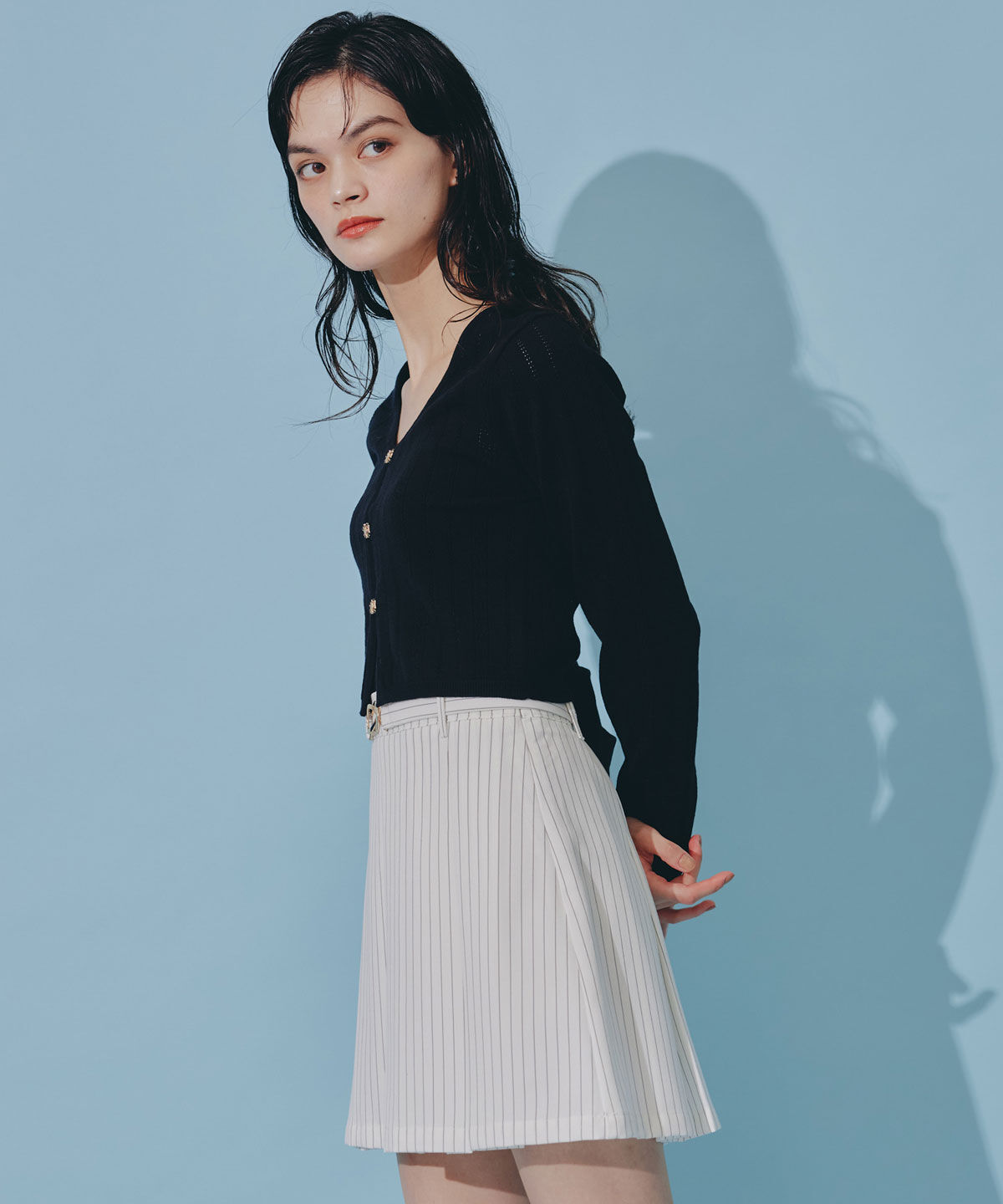 REDYAZEL「バタフライホックニットカーディガン」|カーディガン|