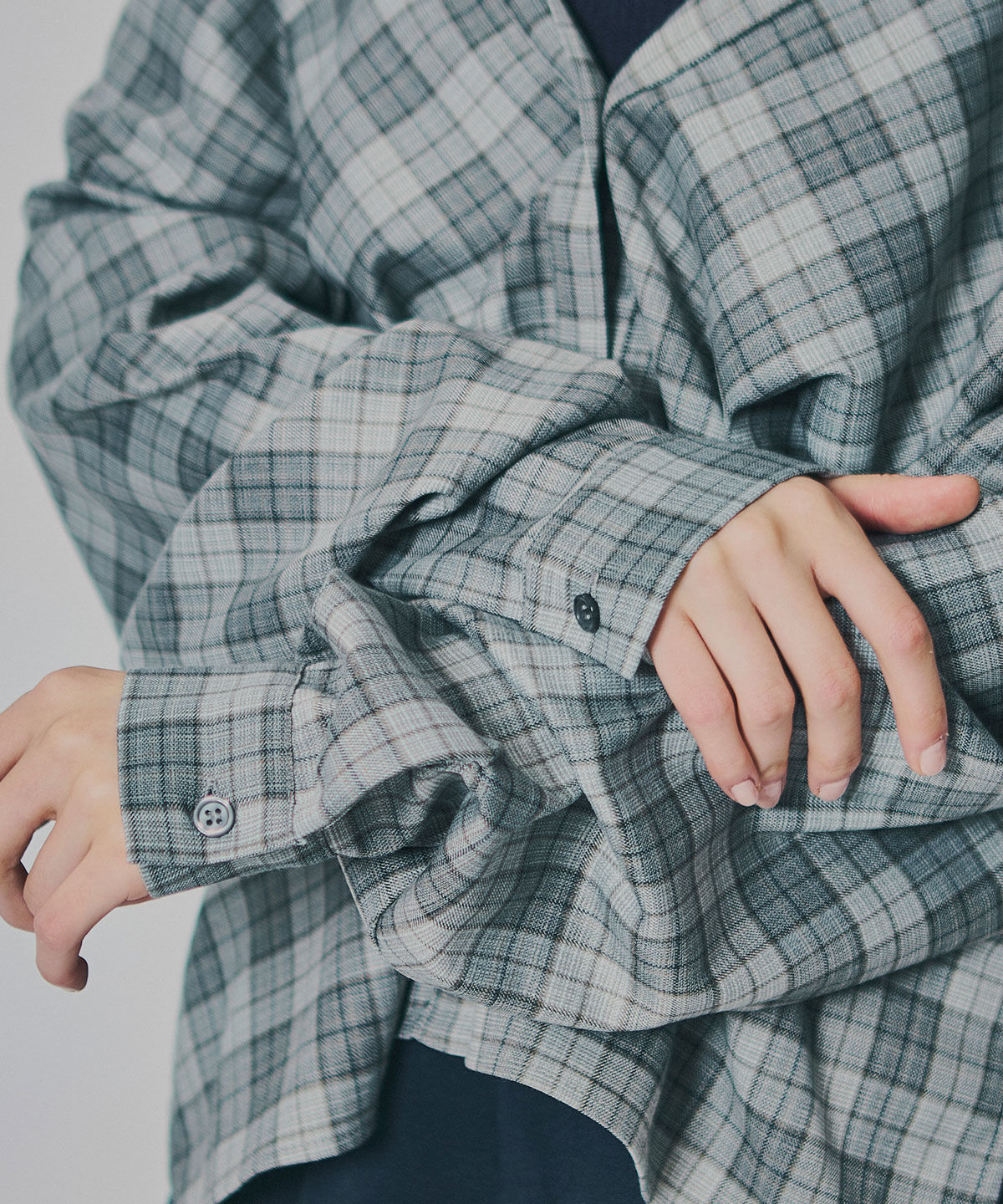 REDYAZEL「マルチウェイオフショルチェックシャツ&times;タンクトップ」|シャツ・ブラウス|