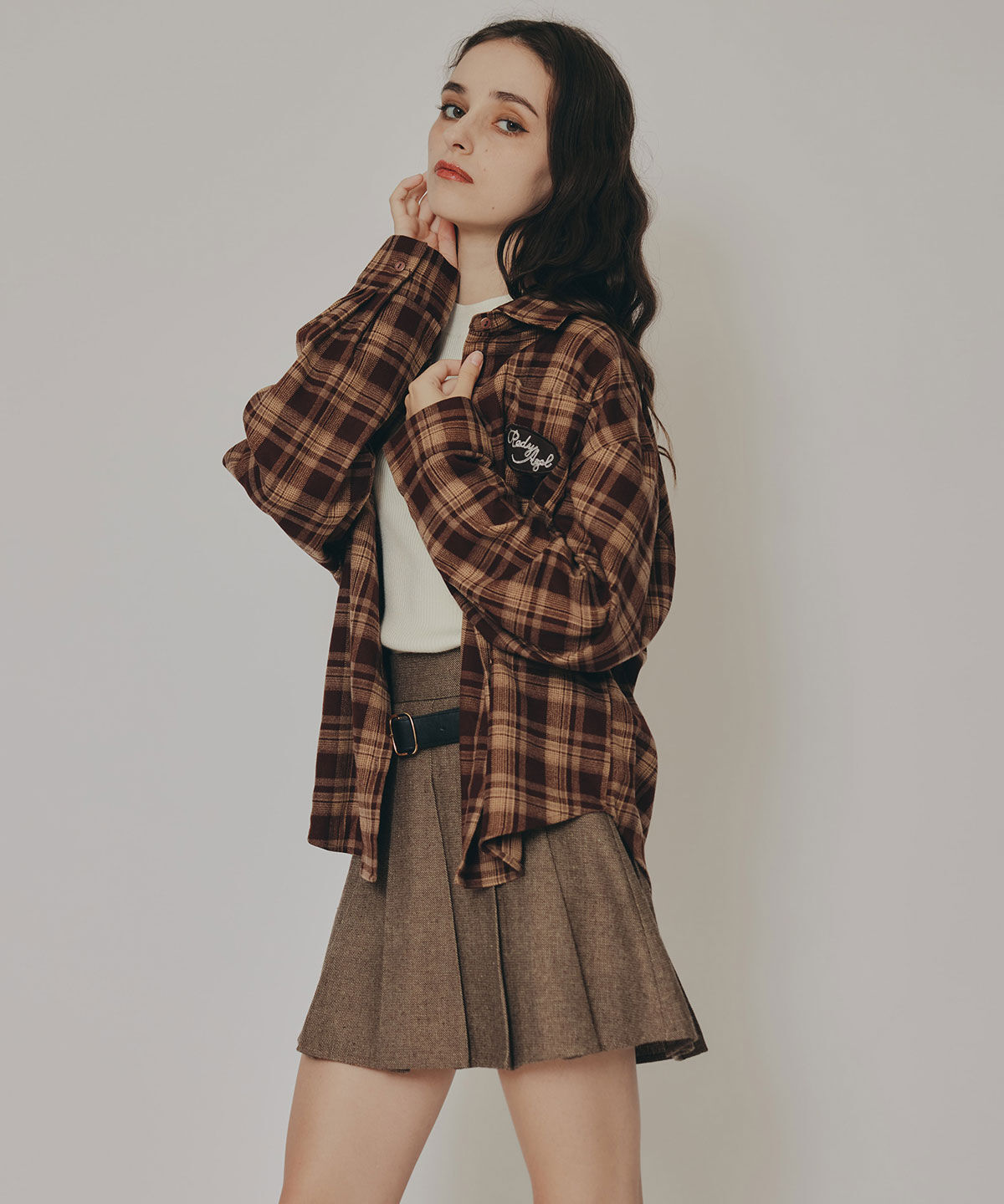 REDYAZEL「ロゴワッペンオーバーシャツ」|シャツ・ブラウス|