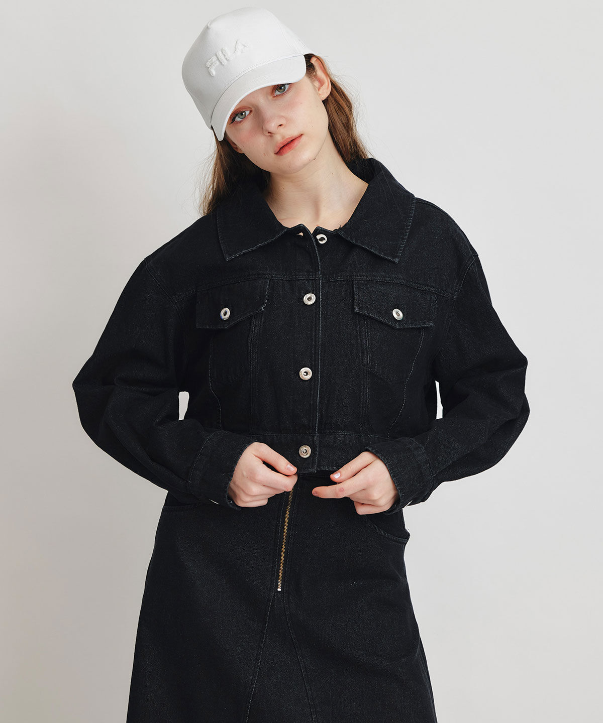 REDYAZEL「ダブルカラーデニムジャケット」|デニムジャケット|