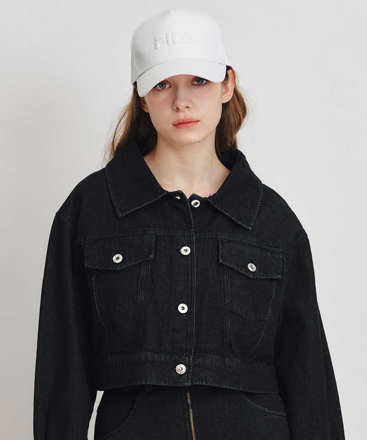 REDYAZEL「ダブルカラーデニムジャケット」|デニムジャケット|