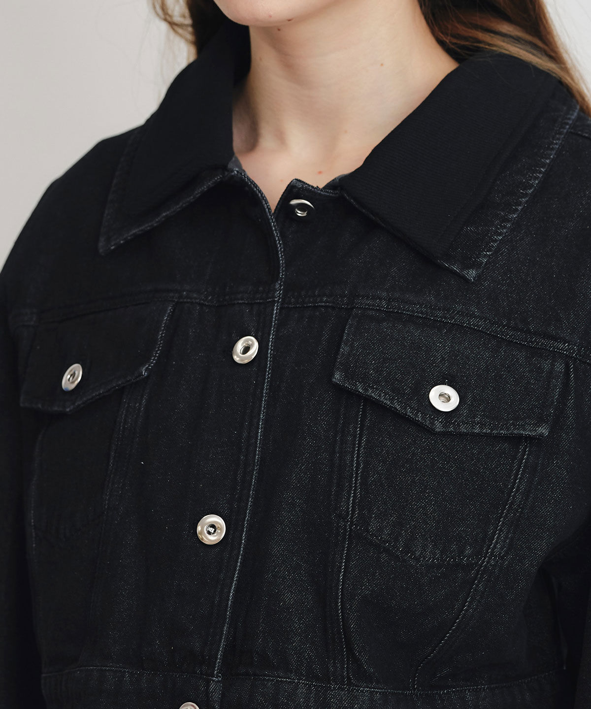 REDYAZEL「ダブルカラーデニムジャケット」|デニムジャケット|