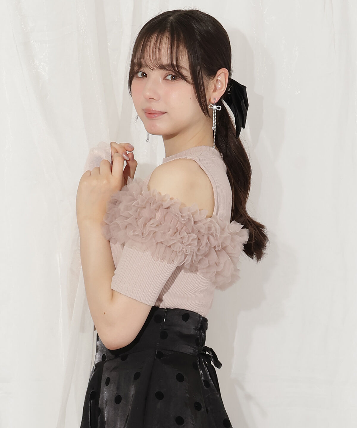 WILLSELECTION「チュールフリルテレコトップス」|Tシャツ・カットソー|