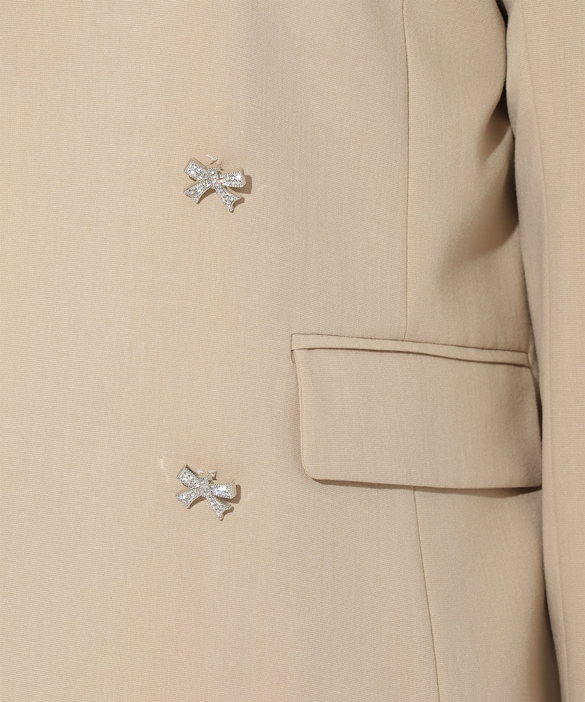 WILLSELECTION「リボンボタンジャケット」|テーラードジャケット|