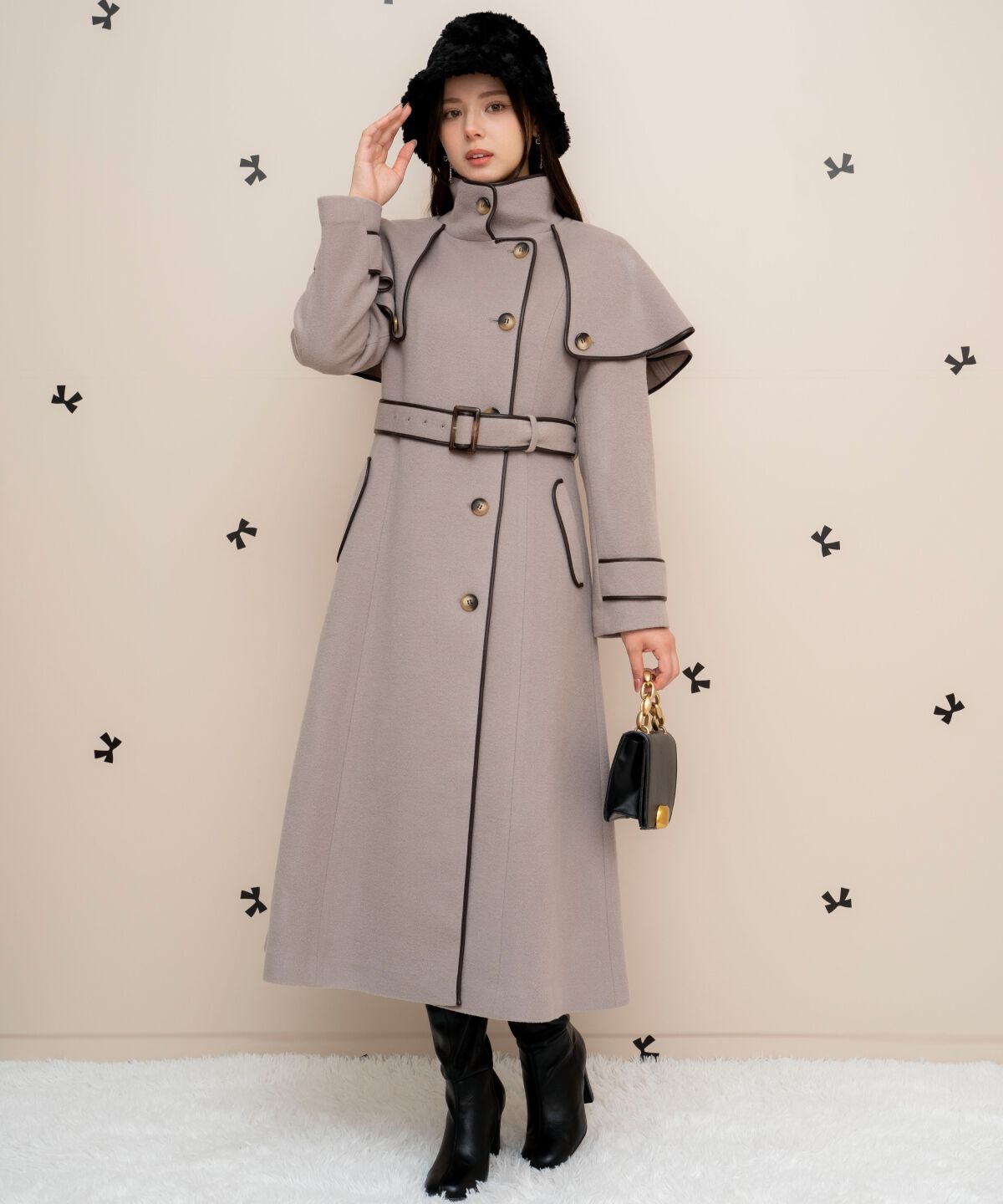 WILLSELECTION「配色ケープコート」|その他|