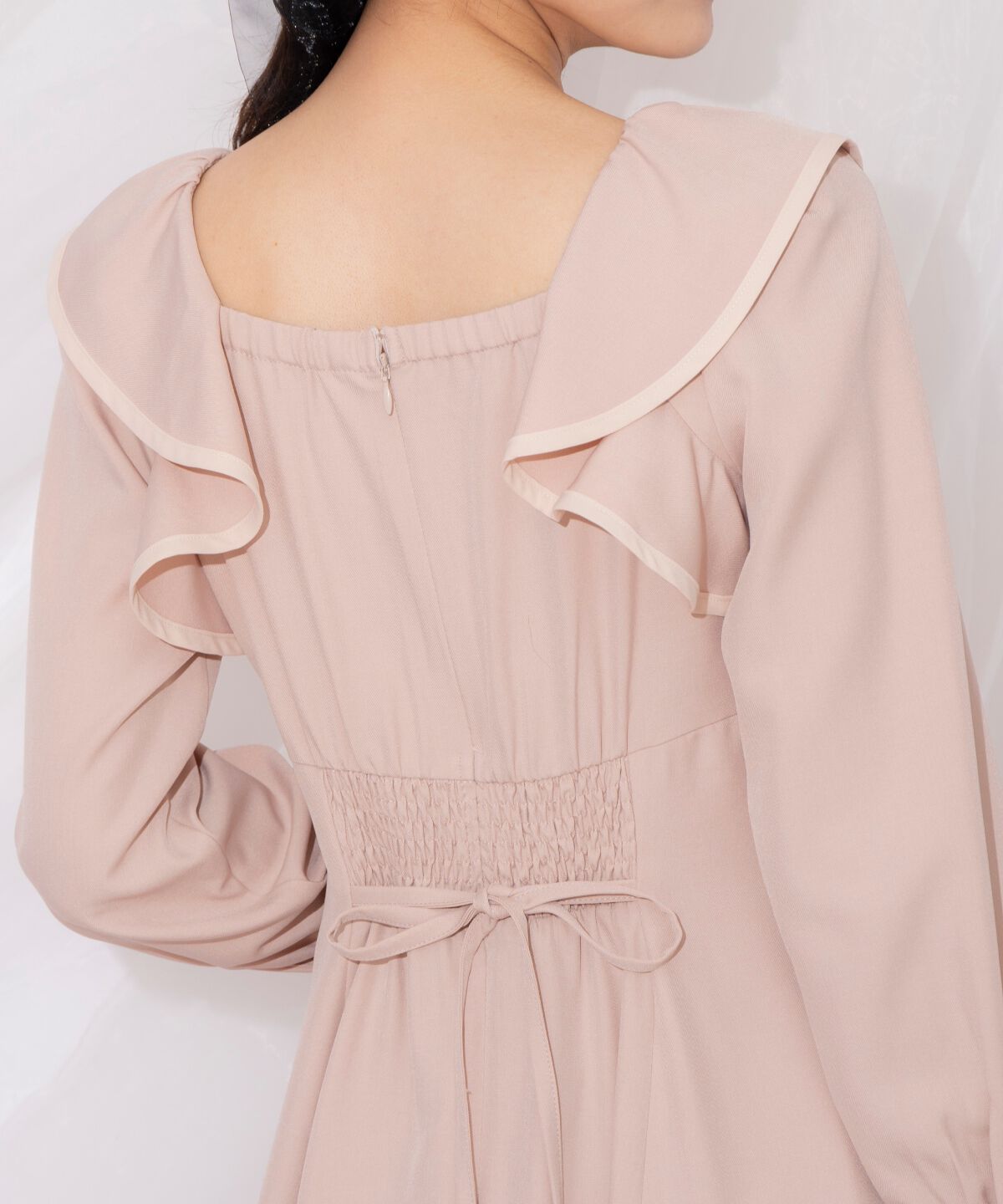 WILLSELECTION「配色パイピングフリルワンピース」|ワンピース|