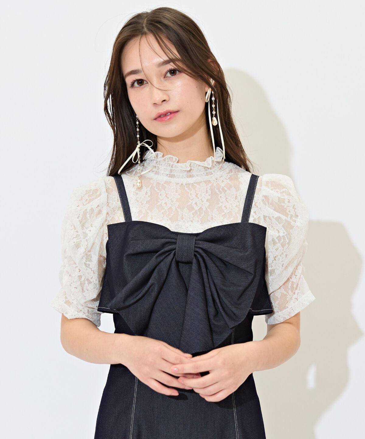 WILLSELECTION「ドレープリボンマーメイドジャンスカ」|ワンピース|