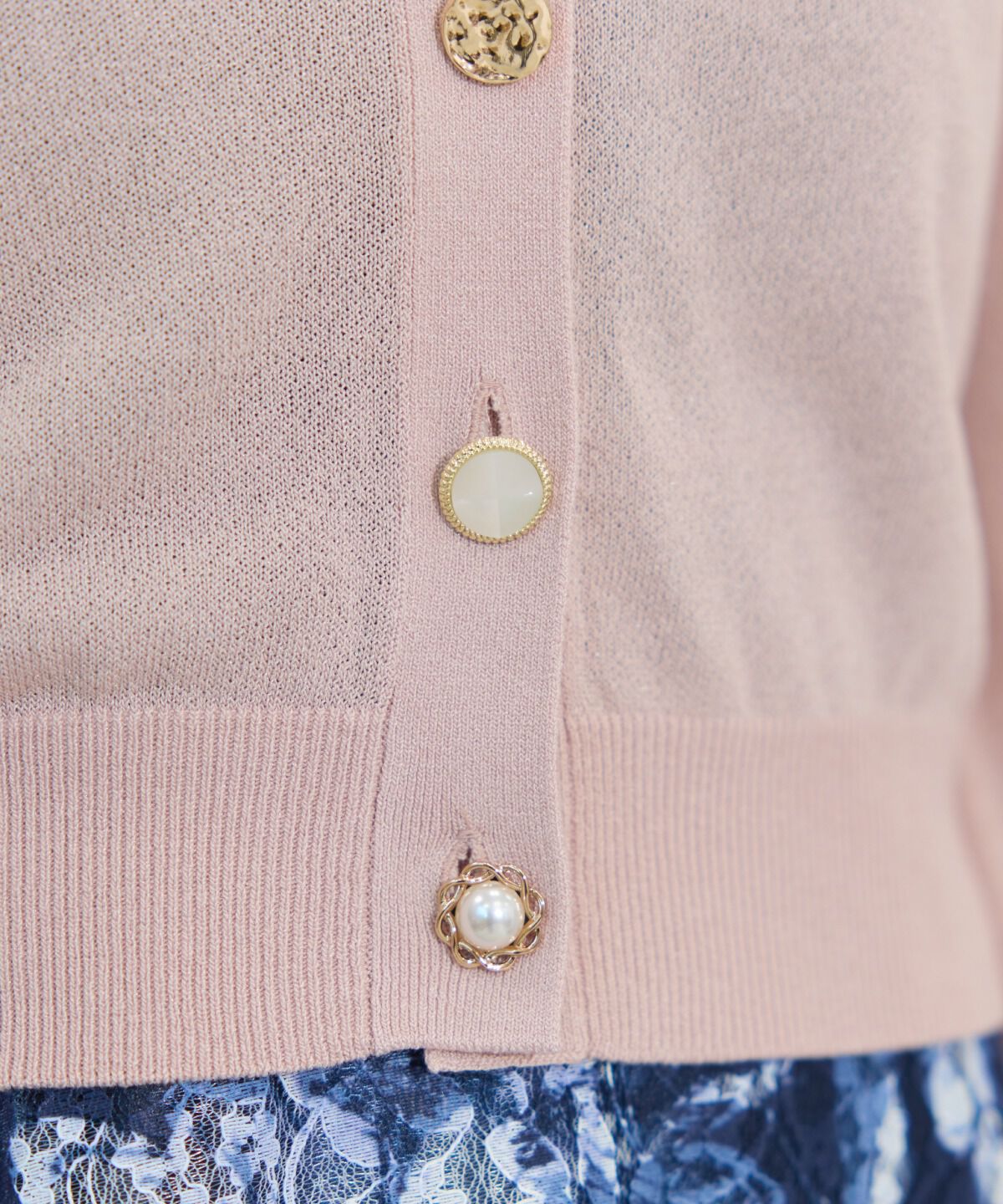 WILLSELECTION「アソートボタンシアーカーディガン」|カーディガン|