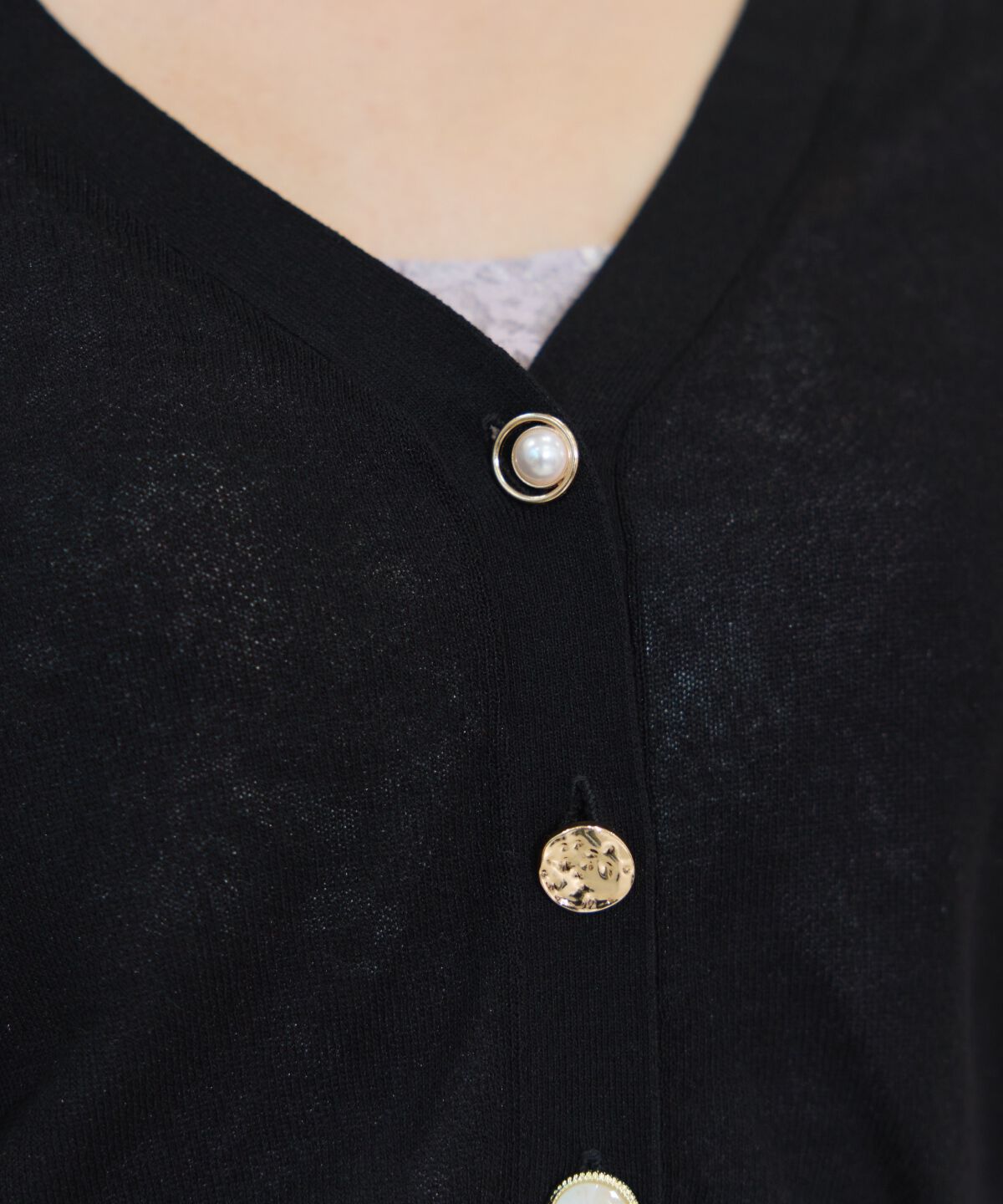 WILLSELECTION「アソートボタンシアーカーディガン」|カーディガン|