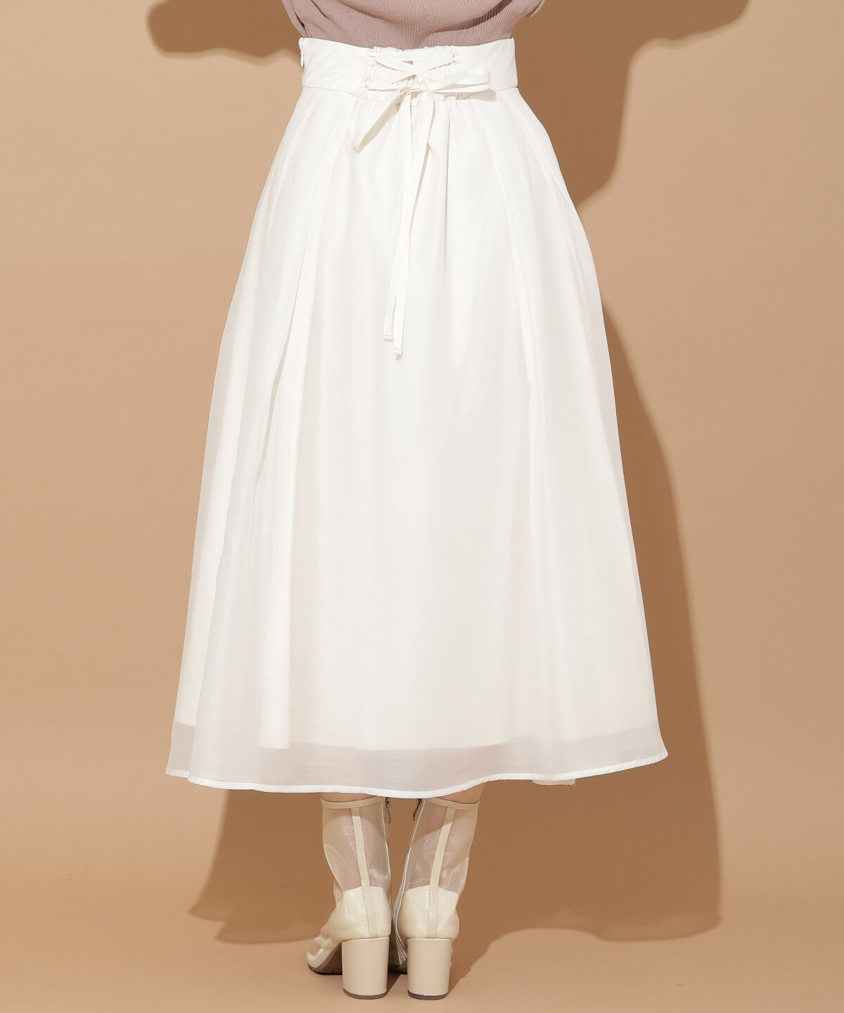 WILLSELECTION「オーガンジータックフレアスカート」|フレア|