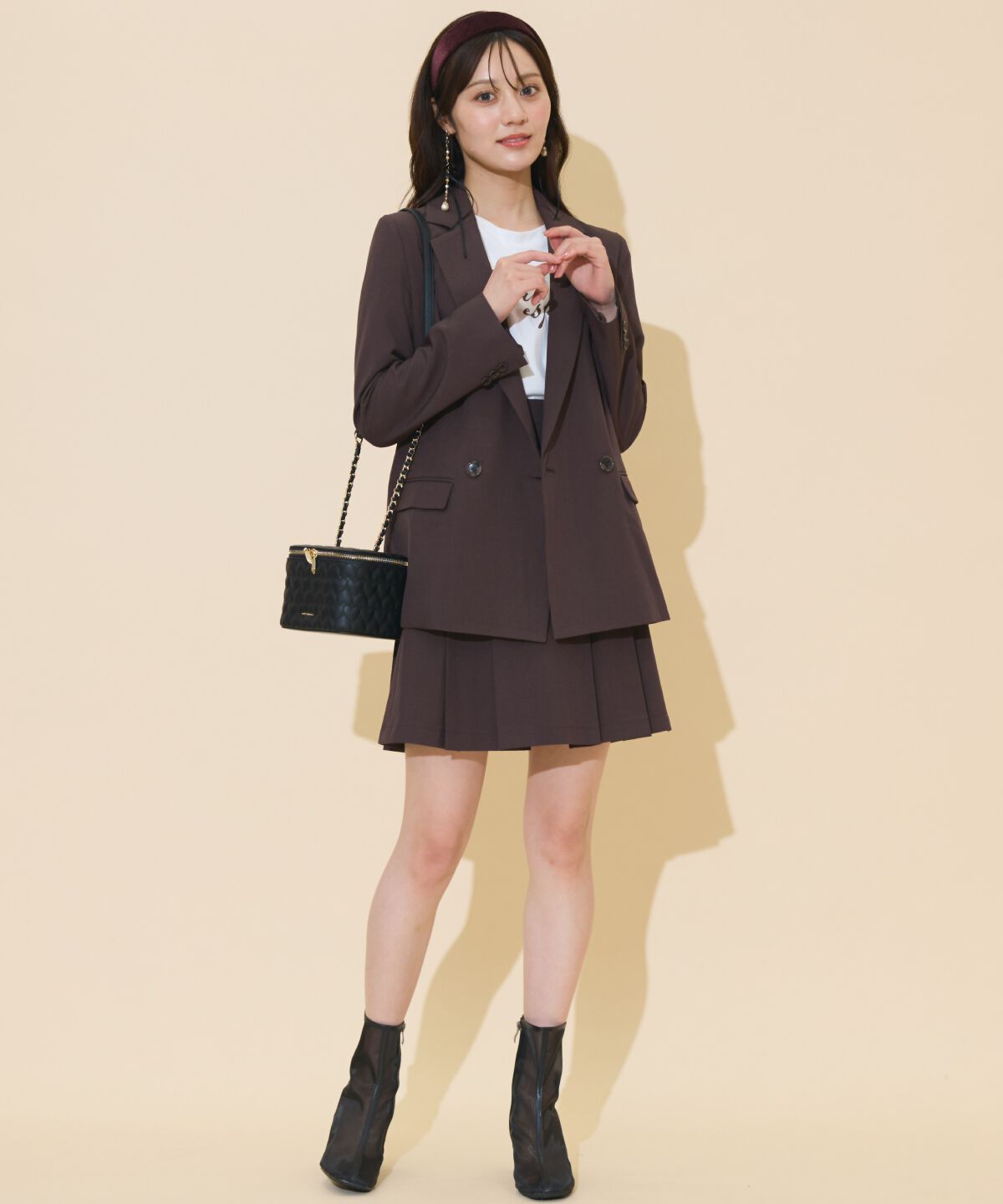 WILLSELECTION「ハイウエストプリーツミニスカート」|フレア|