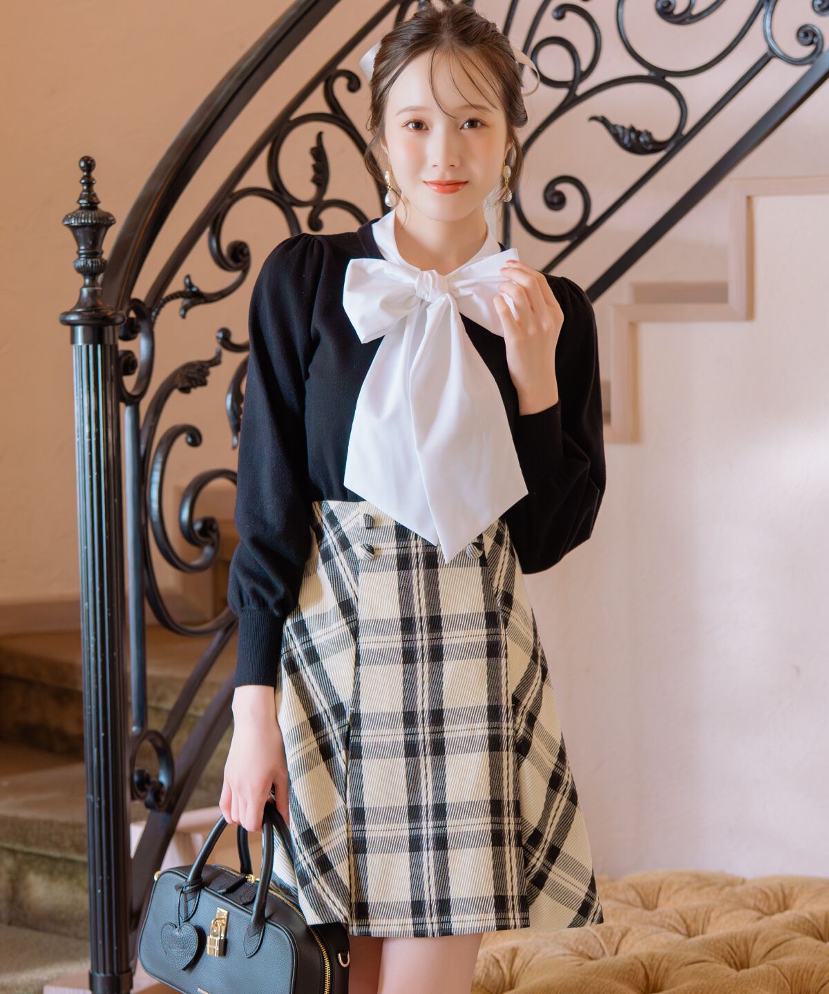 WILLSELECTION「ボックスタックミニスカート」|台形|