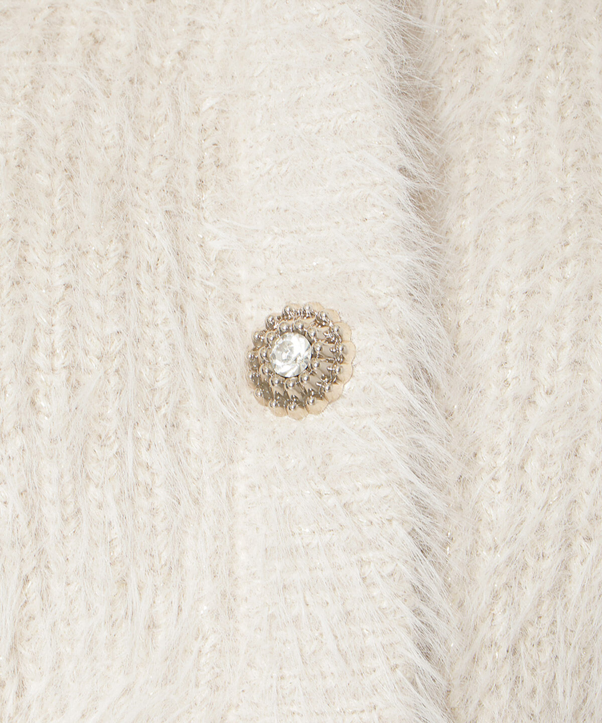 WILLSELECTION「Vネックラメフェザーカーディガン」|カーディガン|