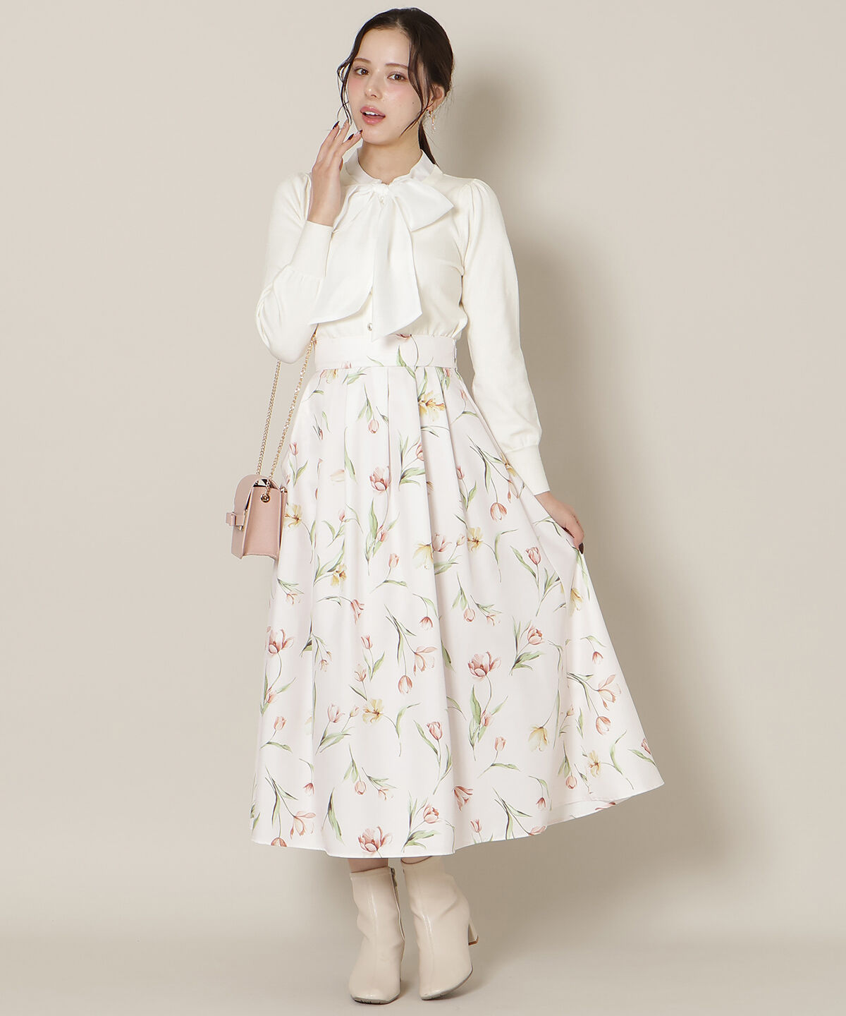 WILLSELECTION「リボンタイニットトップス」|ニット・セーター|