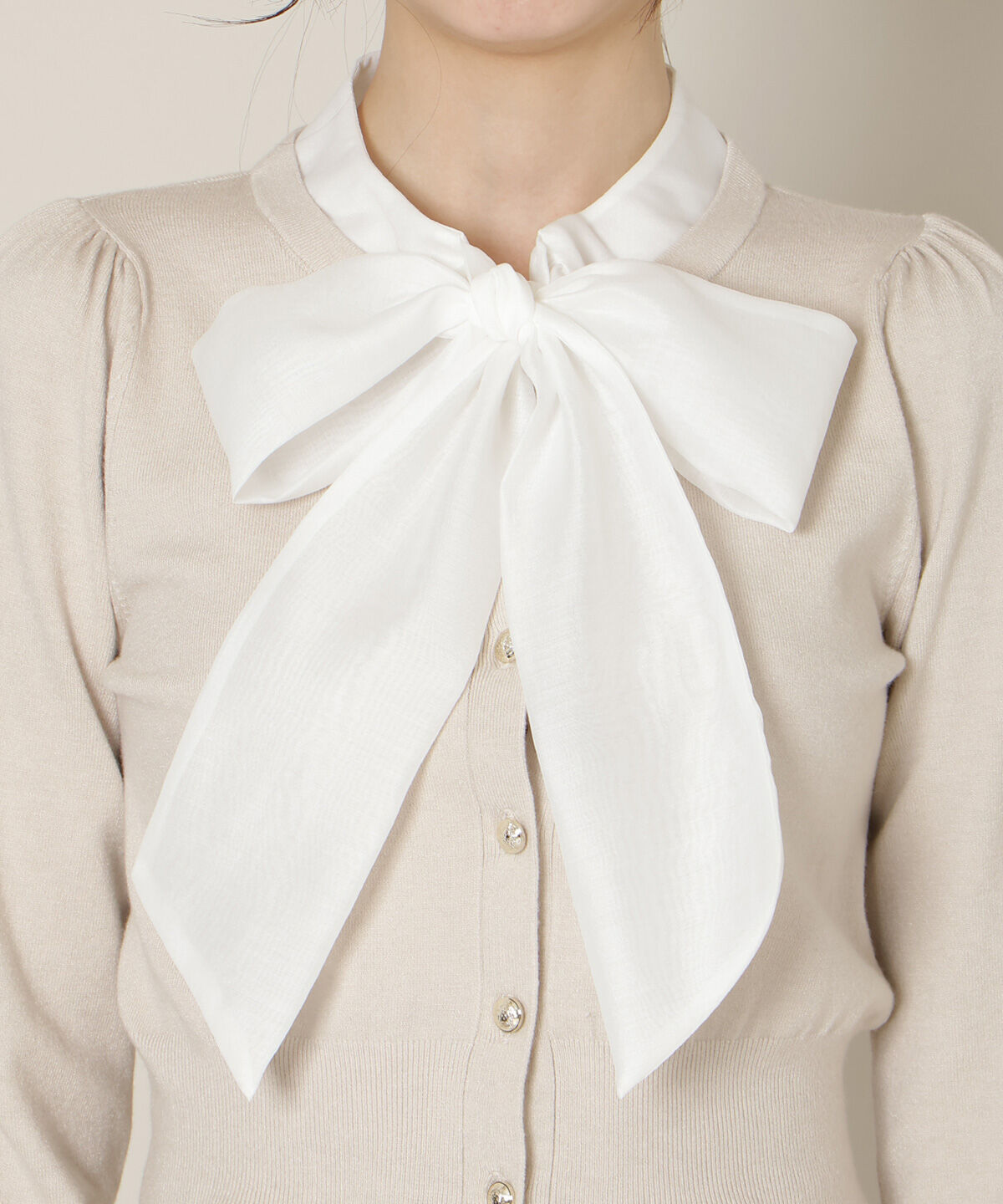 WILLSELECTION「リボンタイニットトップス」|ニット・セーター|