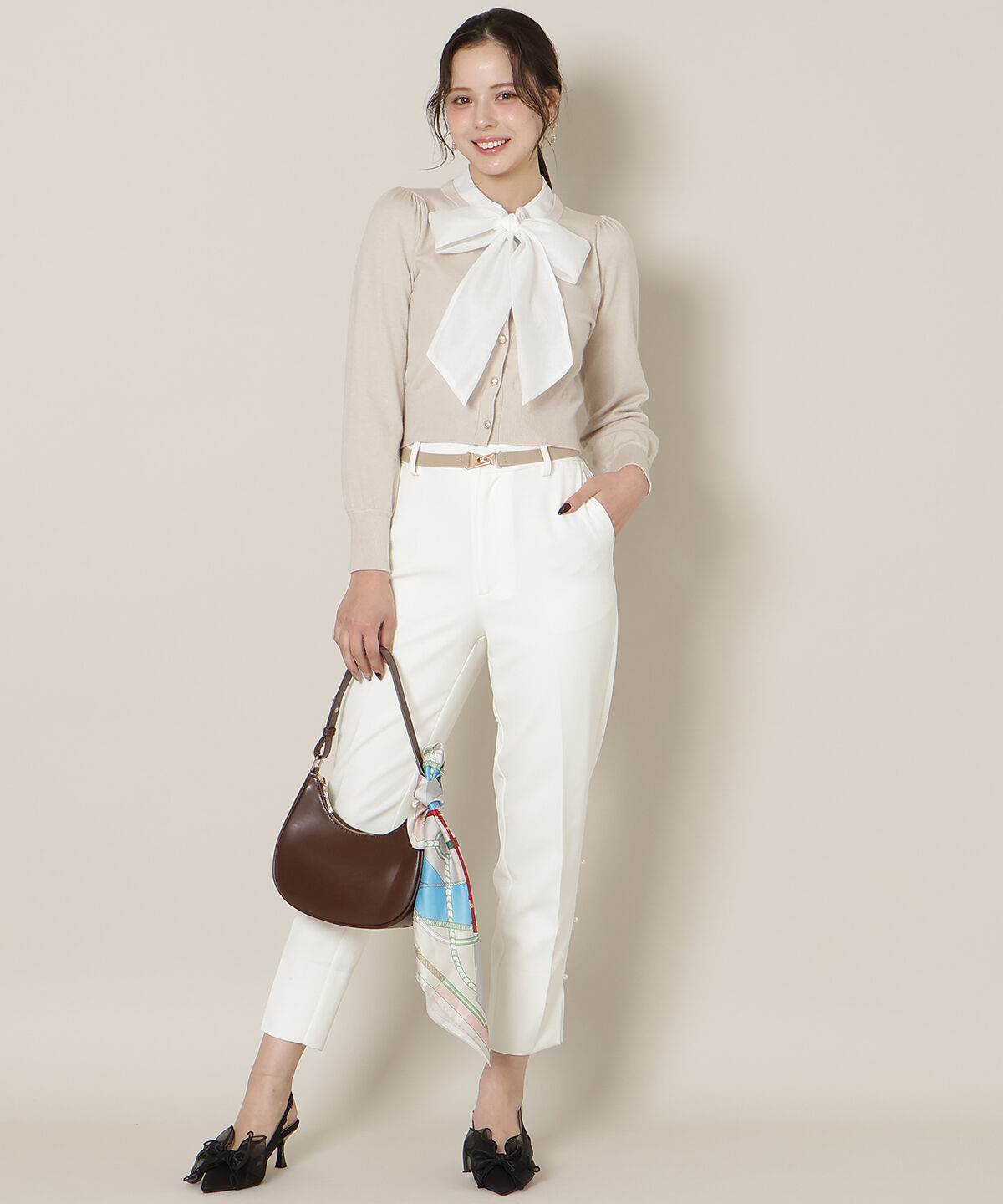 WILLSELECTION「リボンタイニットトップス」|ニット・セーター|