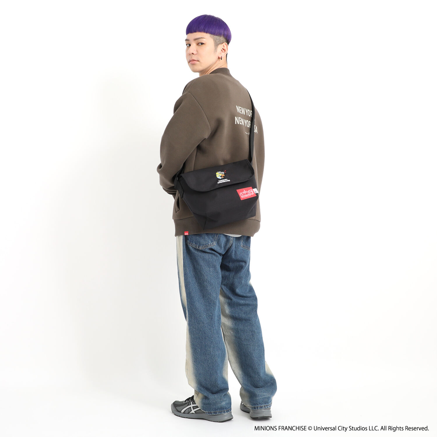 Manhattan Portage「Nylon Messenger Bag JR (SM) BP W/DIV MGNT 500D CORDURA / MINIONS」|ショルダー・メッセンジャー|