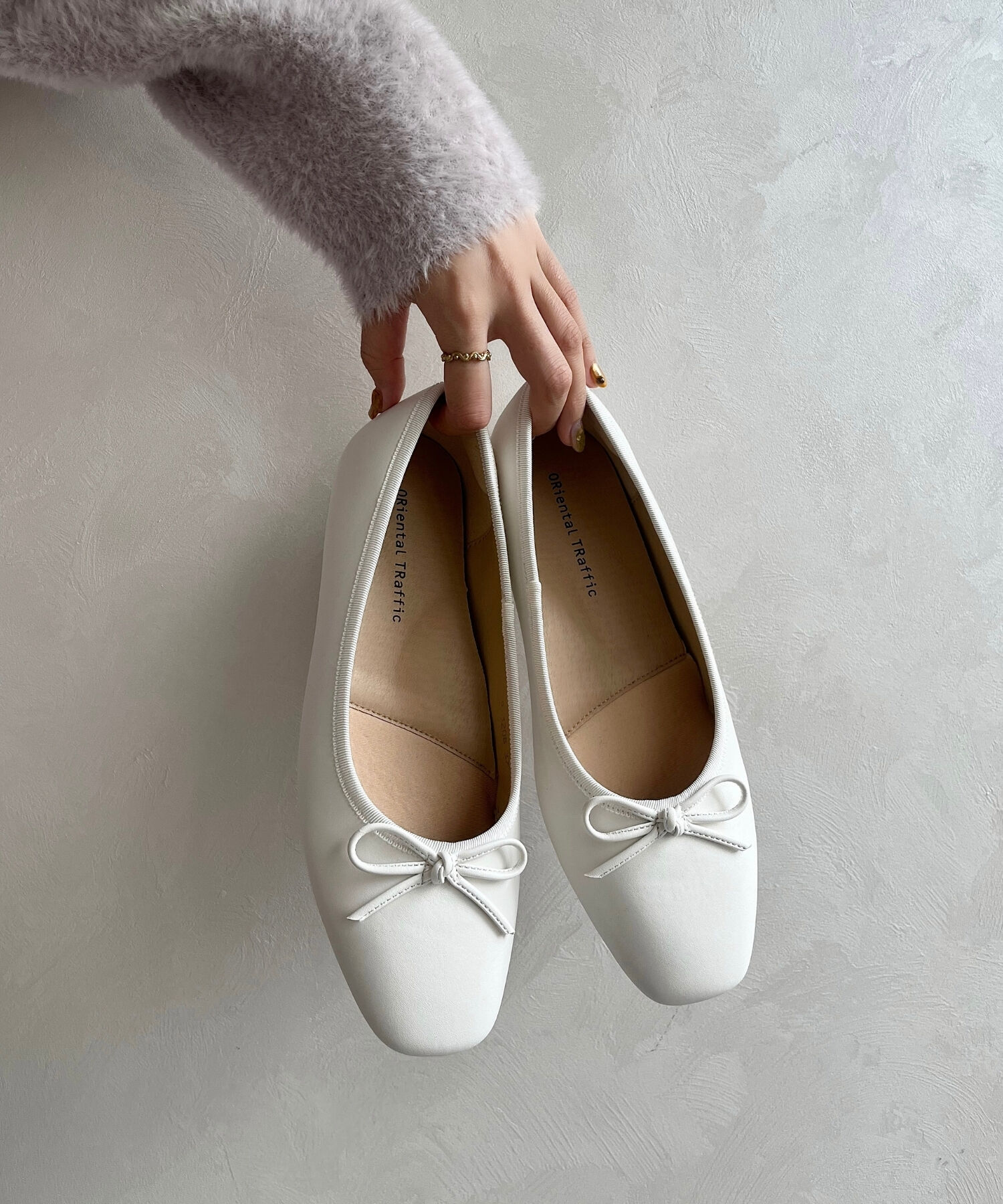 ORiental TRaffic「【跳べるパンプス/シリーズ累計１５０万足突破】 バレエ シューズ /R-3208 厚手クッション フラット」|パンプス|