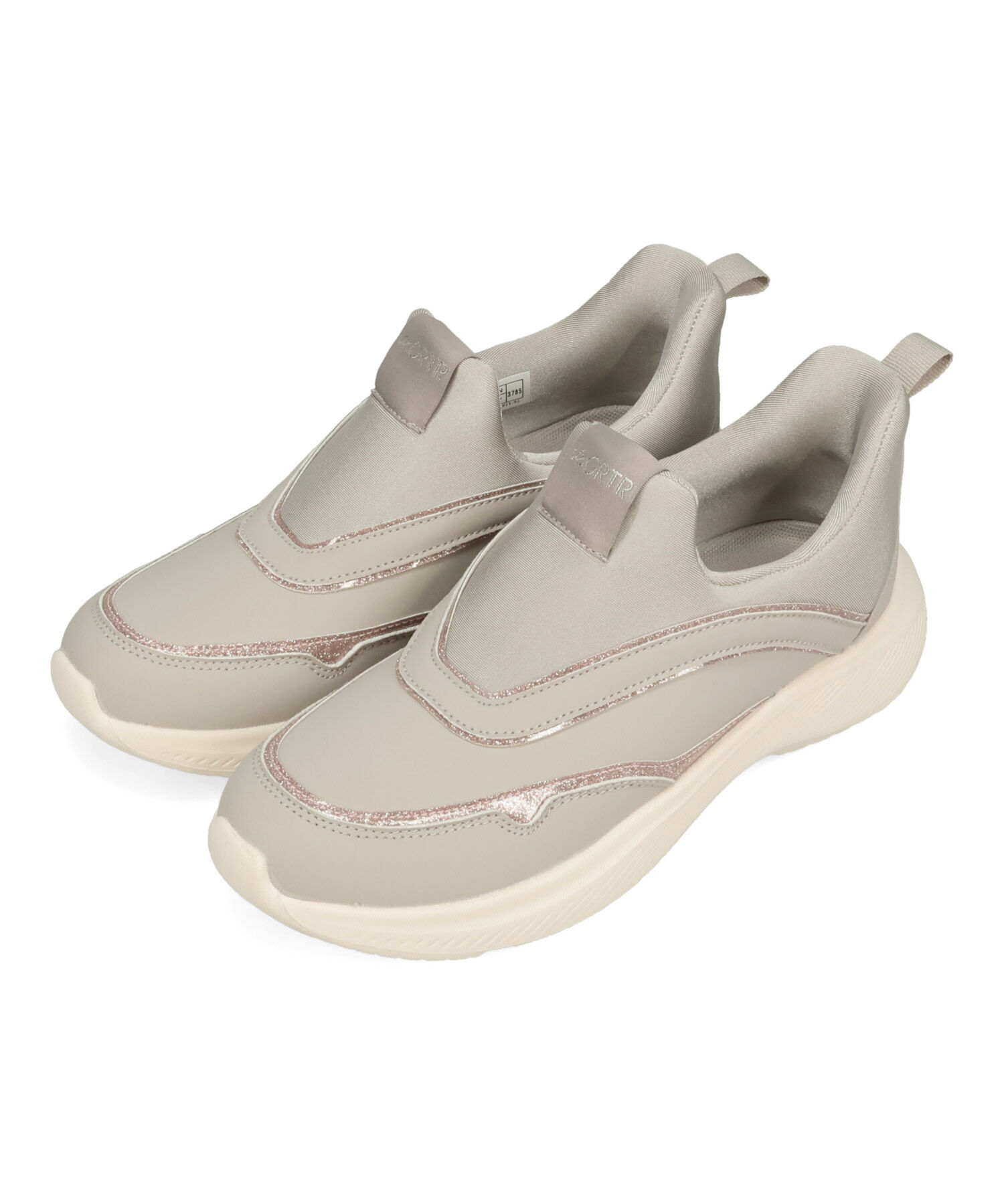 ORiental TRaffic「【瞬間フィット】グリッターライン スニーカー /OT3785 ハンズフリー」|スニーカー|GREY