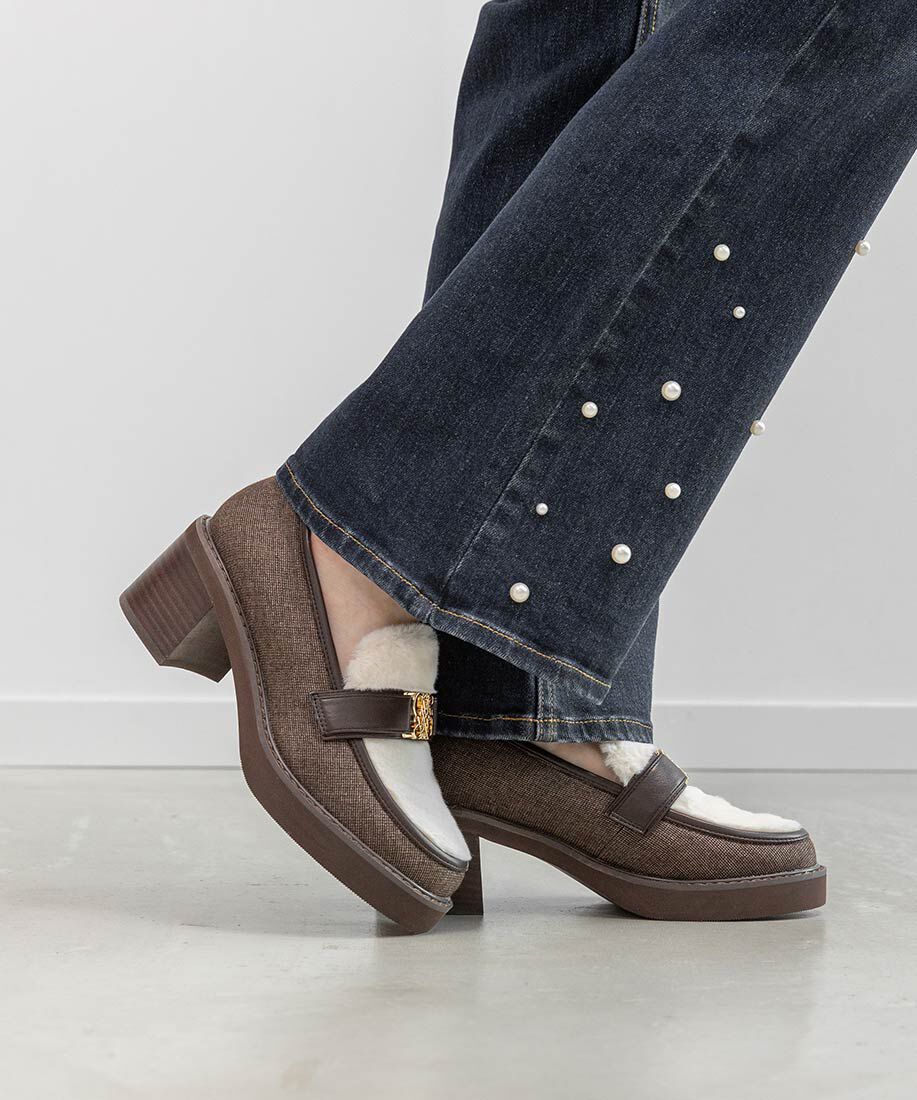  「モノグラムベルトボリュームローファー」|ローファー|