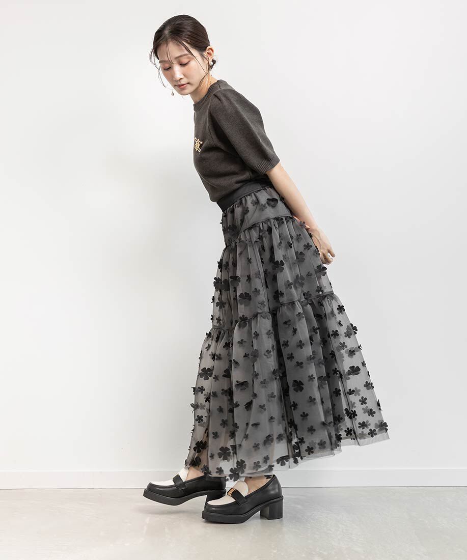  「モノグラムベルトボリュームローファー」|ローファー|