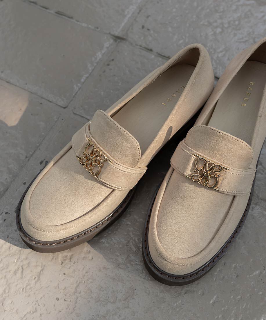  「モノグラムベルトボリュームローファー」|ローファー|