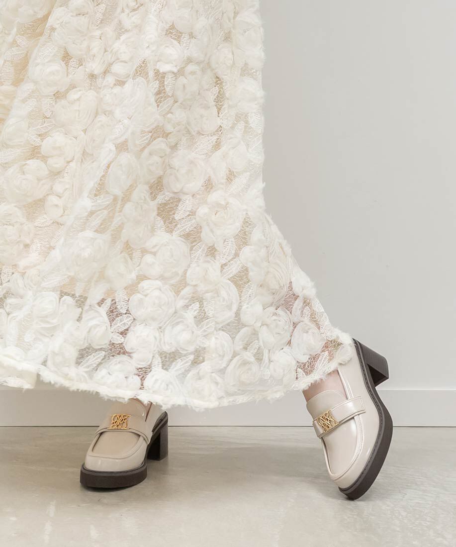  「モノグラムベルトボリュームローファー」|ローファー|