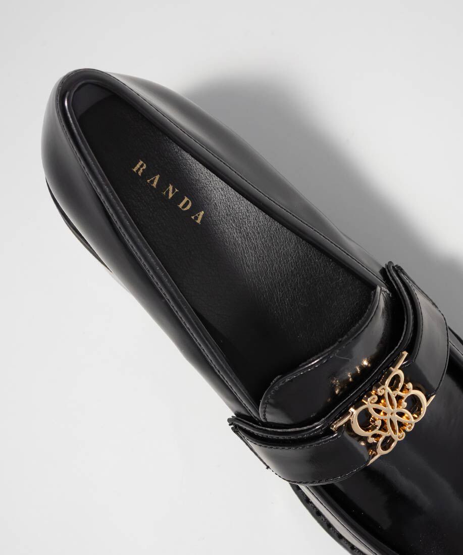  「モノグラムベルトボリュームローファー」|ローファー|