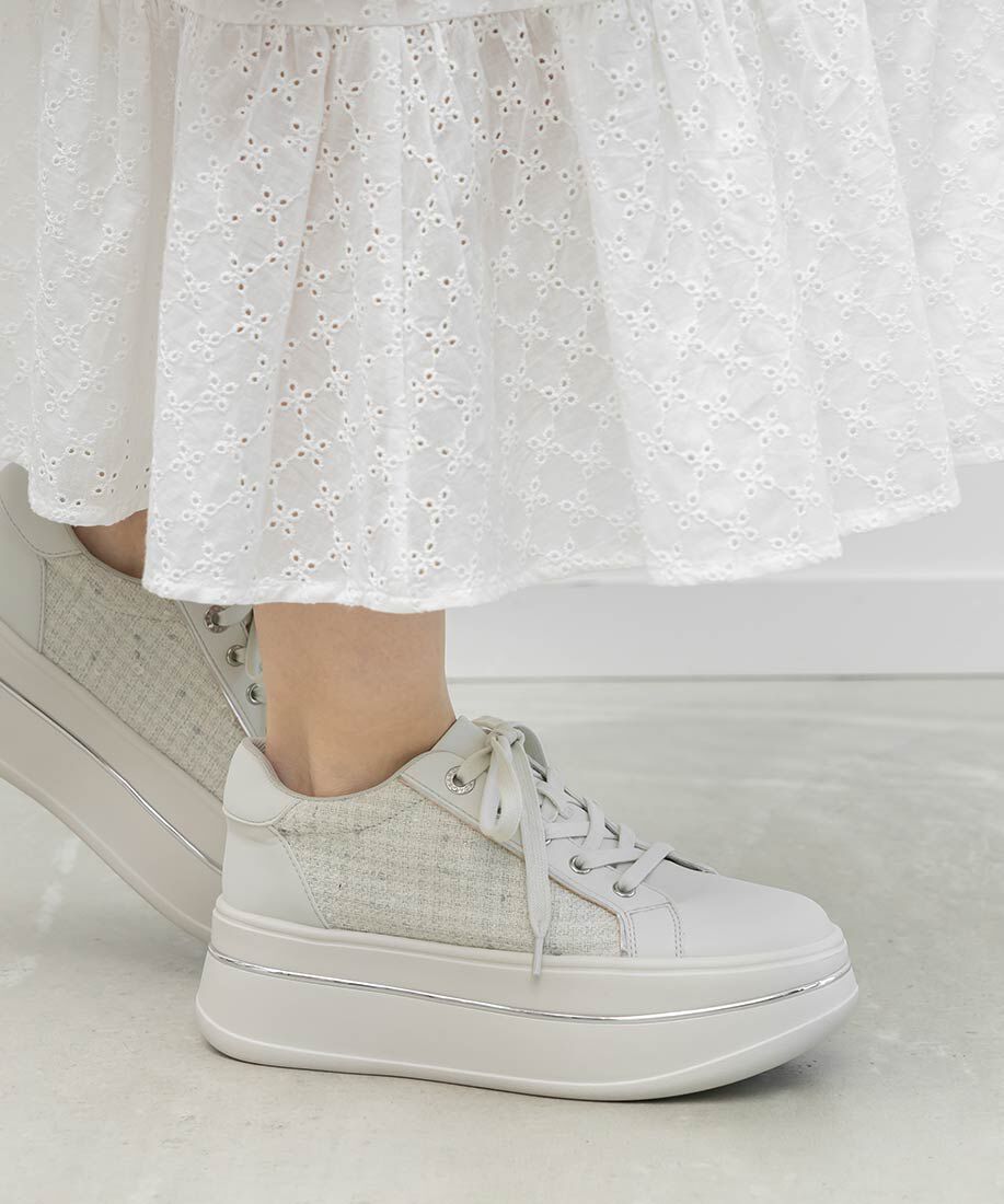  「2WAY シアーリボンプラットフォームスニーカー」|スニーカー|