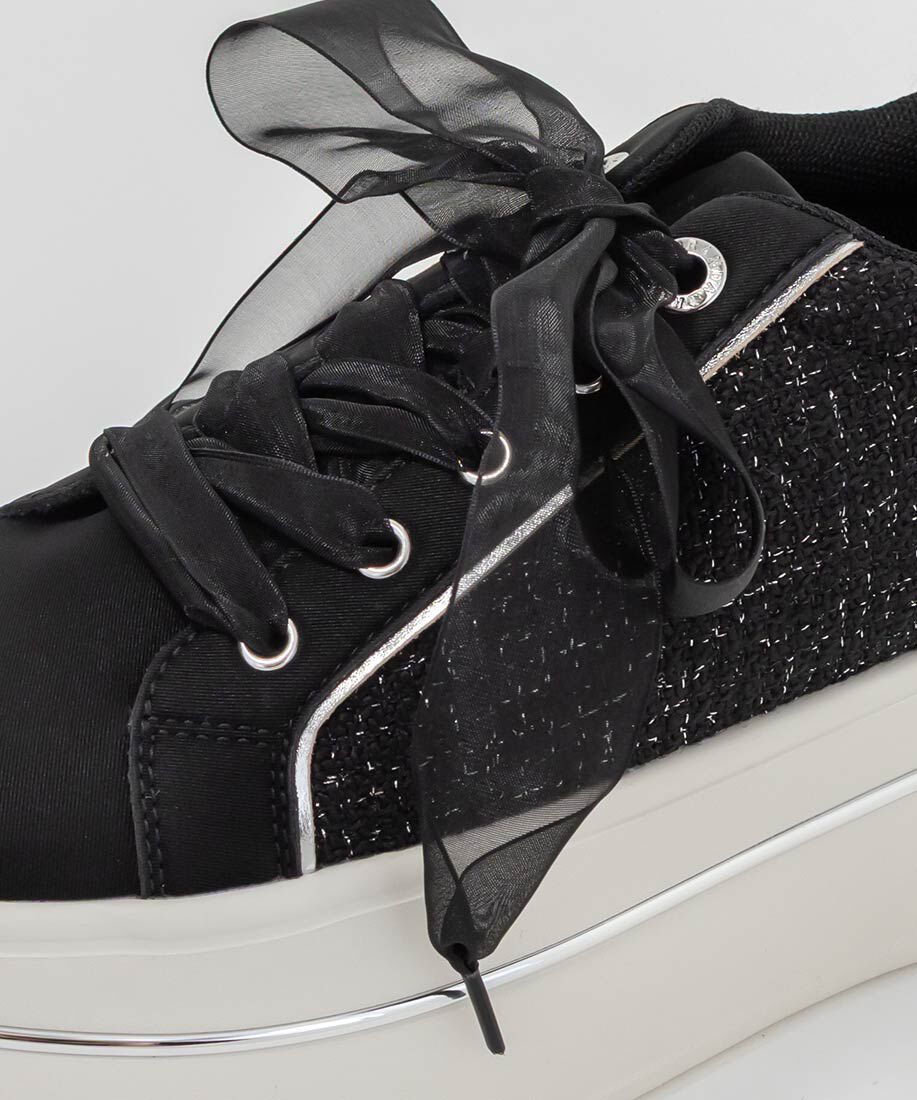  「2WAY シアーリボンプラットフォームスニーカー」|スニーカー|