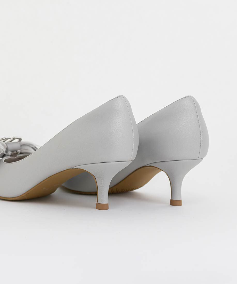  「2WAY シアーシフォンリボンパンプス」|パンプス|