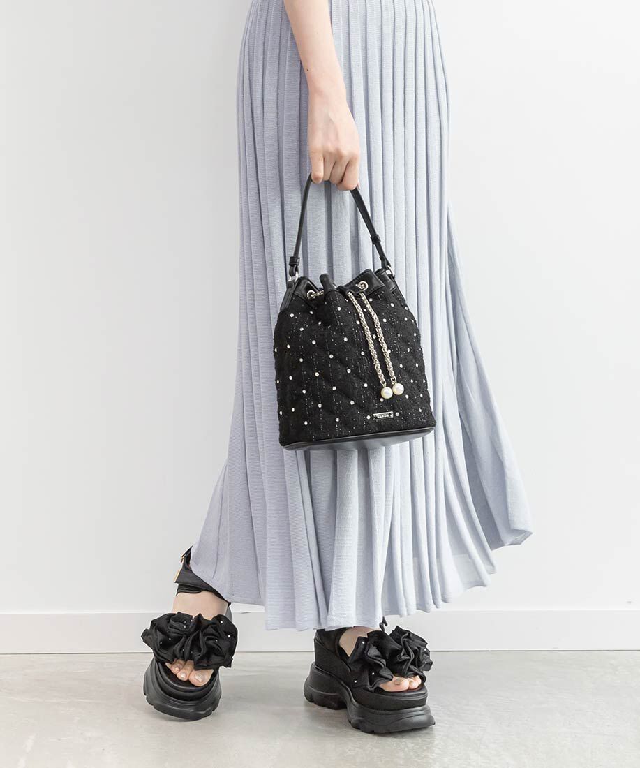  「2WAY ビジューキルティングショルダーバッグ」|ショルダー・メッセンジャー|