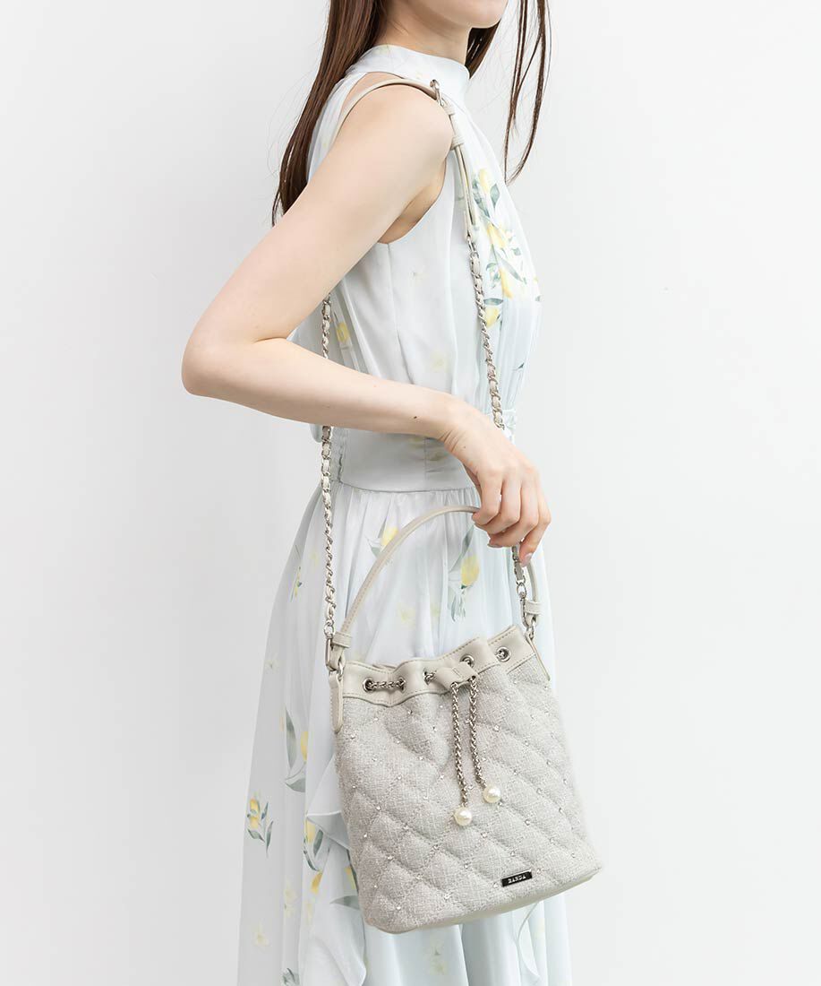  「2WAY ビジューキルティングショルダーバッグ」|ショルダー・メッセンジャー|