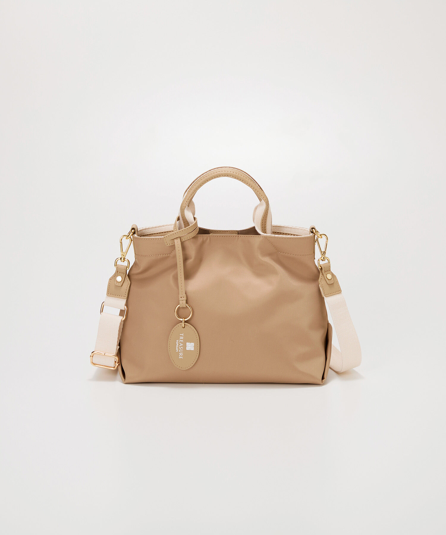 TOPKAPI BREATH「【TREASURE TOPKAPI】ストライプハンドル ナイロン 2way ミニ トートバッグ」|ショルダー・メッセンジャー|