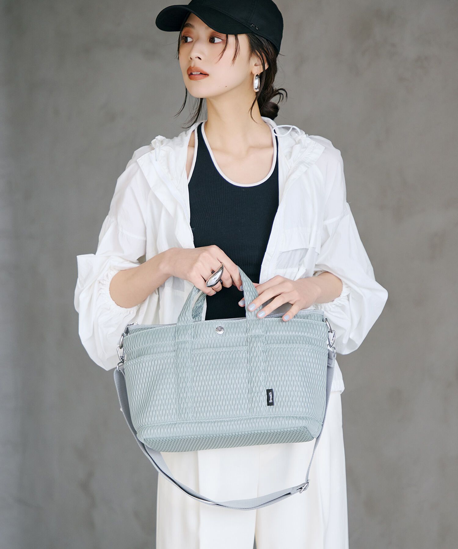 TOPKAPI TREASURE「【Breath TOPKAPI】ポリメッシュ ショルダー付き トートバッグ」|トートバッグ|