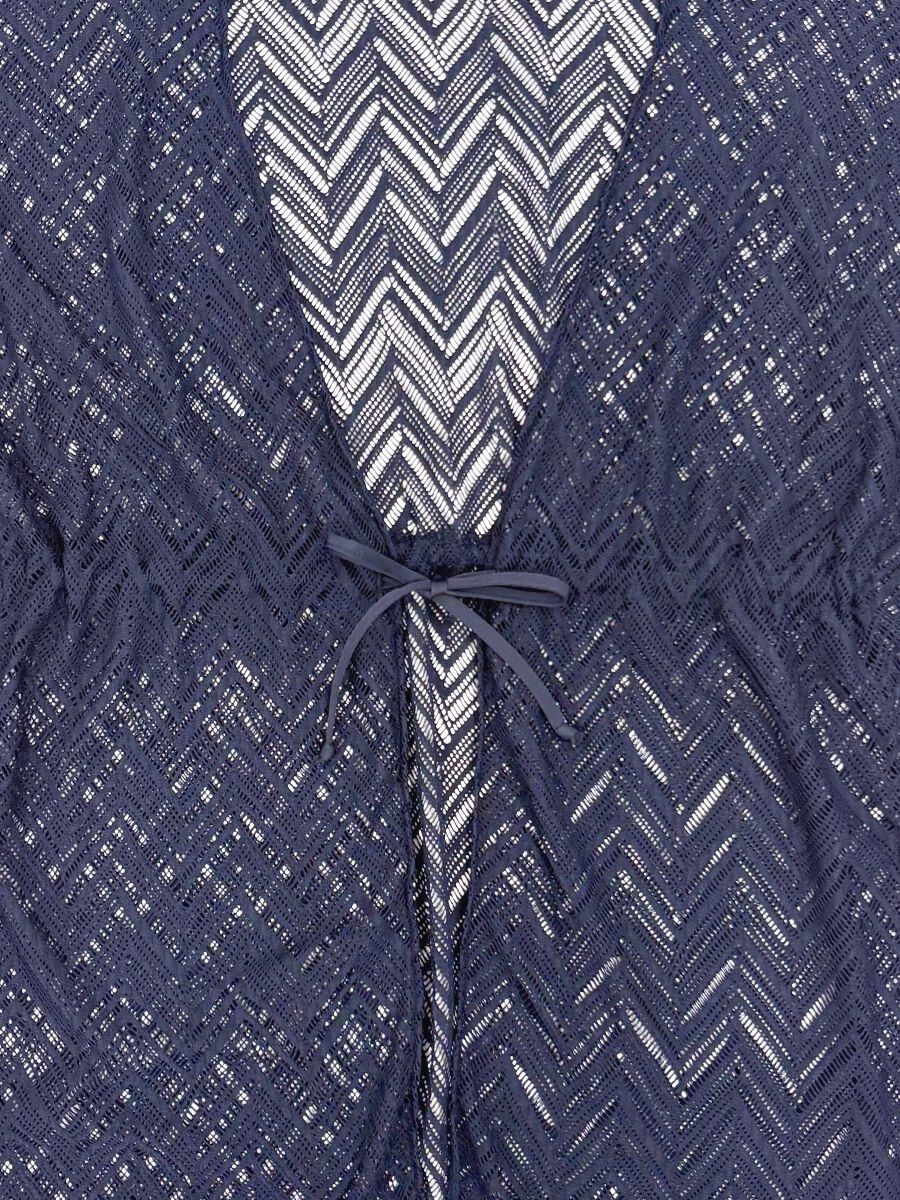 Riberce「【お水OK！リゾートアイテム】水着の上からサラッと羽織れるヘリンボーン編みレースガウン」|その他|