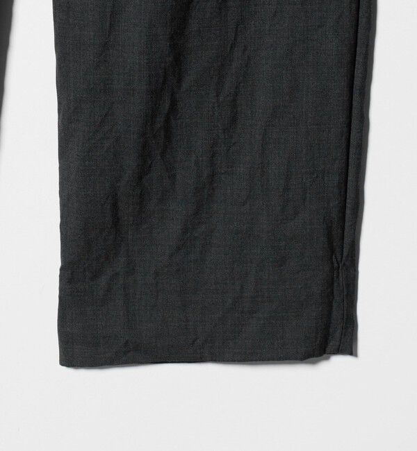 UNITED ARROWS「＜District＞ウォッシュド トロピカルウール 2プリーツ ワイドパンツ」|スラックス|