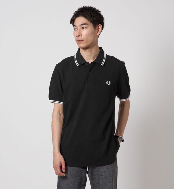 UNITED ARROWS green label relaxing「＜FRED PERRY＞ツインティップ ポロシャツ」|ポロシャツ|BLACK