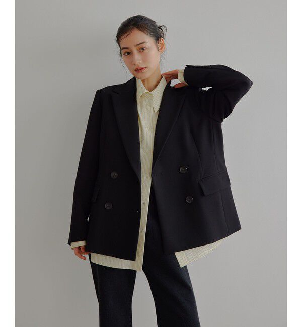 EMMEL REFINES「＜EMMEL REFINES＞EM TRダブルクロス ジャケット」|テーラードジャケット|