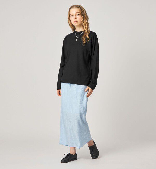 STEVEN ALAN「＜Steven Alan＞ウール ジャージー ロングスリーブ Tシャツ」|Tシャツ・カットソー|