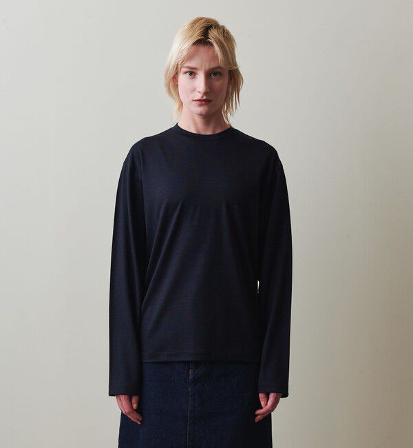 STEVEN ALAN「＜Steven Alan＞ウール ジャージー ロングスリーブ Tシャツ」|Tシャツ・カットソー|