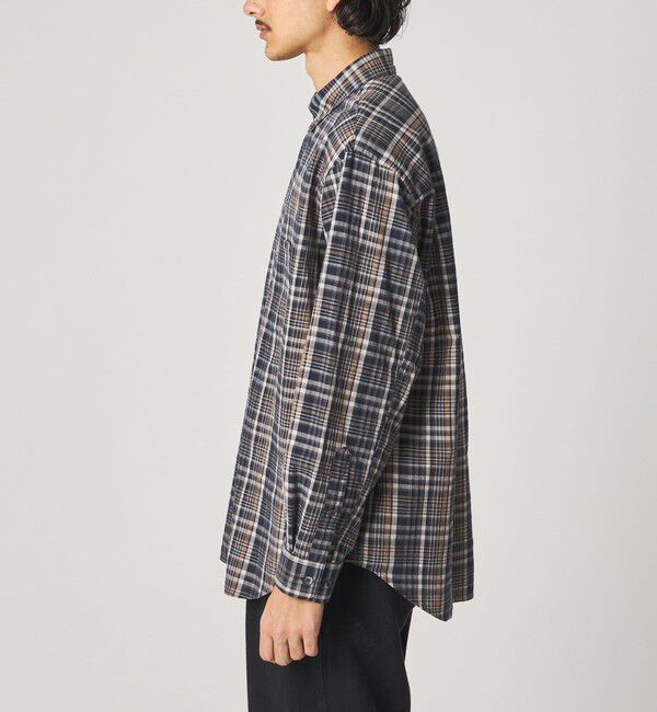 STEVEN ALAN「＜Steven Alan＞ マドラスチェック シングルニードル シャツ LOOSE」|シャツ・ブラウス|