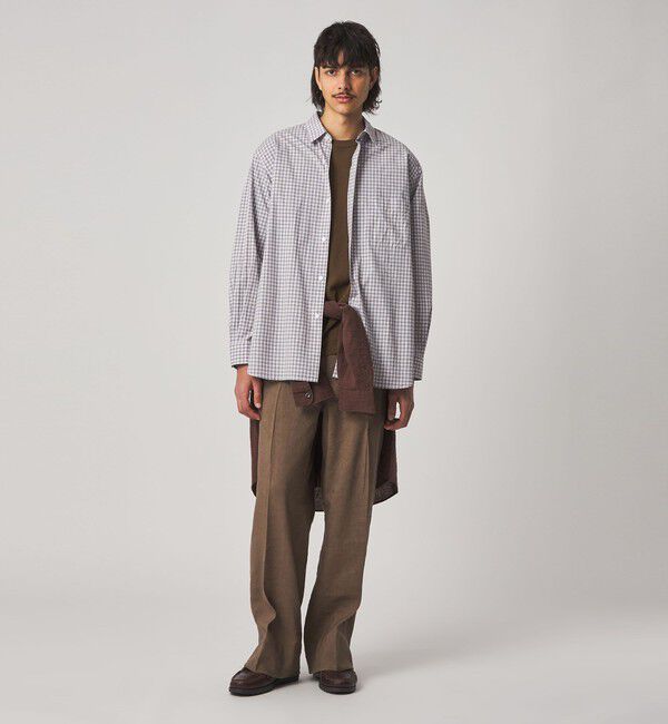 STEVEN ALAN「＜Steven Alan＞ ヘイズ チェック レギュラーカラー シャツ LOOSE」|シャツ・ブラウス|