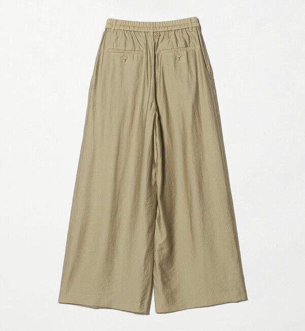 BEAUTY&YOUTH UNITED ARROWS「セルロースナイロン ツイル タック ワイドパンツ ウォッシャブル」|その他|